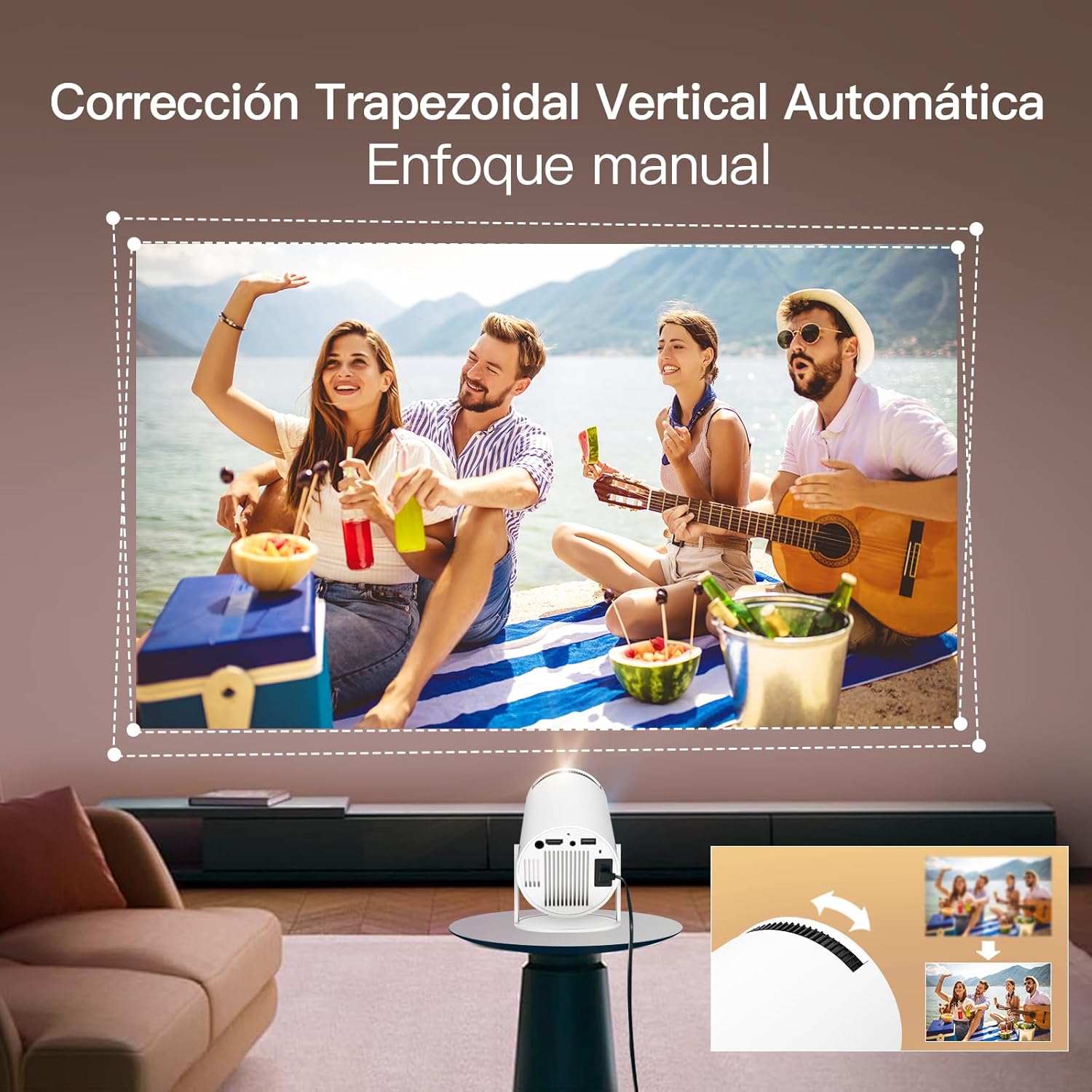 Mini Proyector Lumix 4K